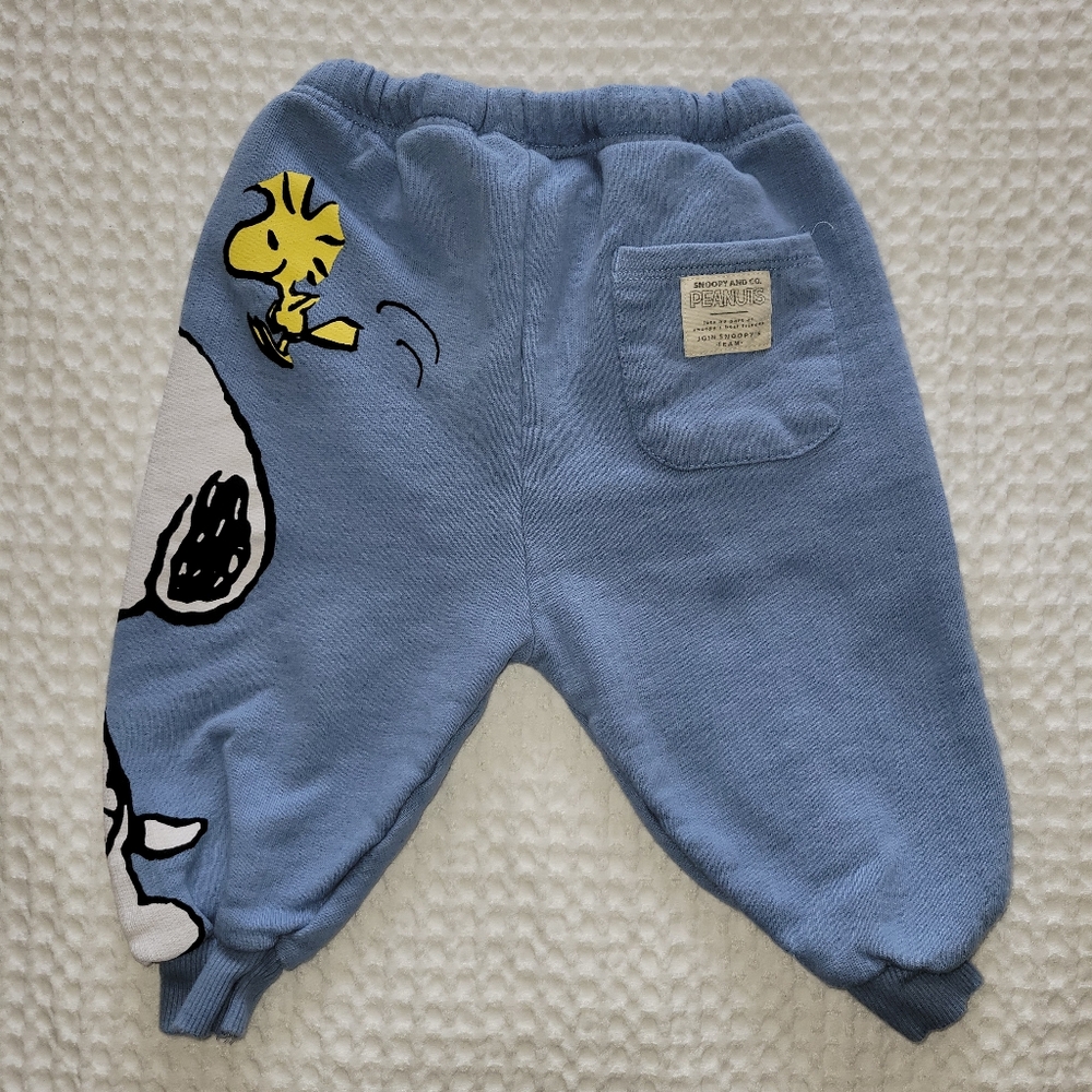 3/$15 Zara Blue Sweatpants with Cartoon Design - Picture 3 of 6